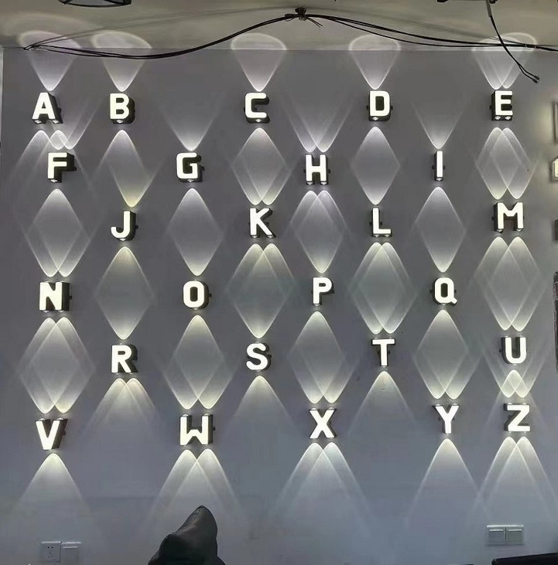 10W 11W 12W Alphabet Lampe Buchstaben Licht DIY Unternehmen LOGO Alphabet Wand Lampe Wand Halterung LED Licht Wand Lampe in Wohnzimmer LED Wand Lichter für Schlafzimmer