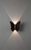 NEUE 6W Hochwertige Lampe Fancy Butterfly Wasserdichte Lampe Black Gold Shell Wandlampe und Nachtlicht im Freien