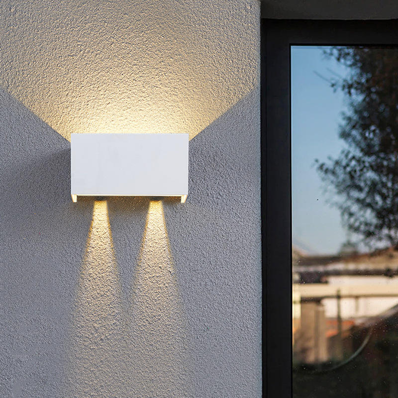 Wasserdichte Außenwandleuchte LED Lange Wandleuchte IP65 Aluminium Licht Garten Villa Veranda Wandleuchte Licht 110 V 220 V Wandleuchte Leuchte