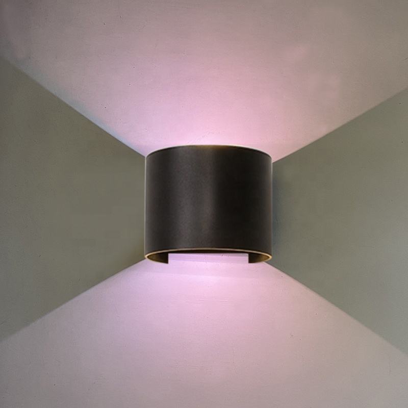 Nordic Moderne 12W Wand Lampe Wasserdicht Ip65 Led Aluminium Outdoor Up Down Wand Licht für Garten Hotel Leuchtende wand Montiert