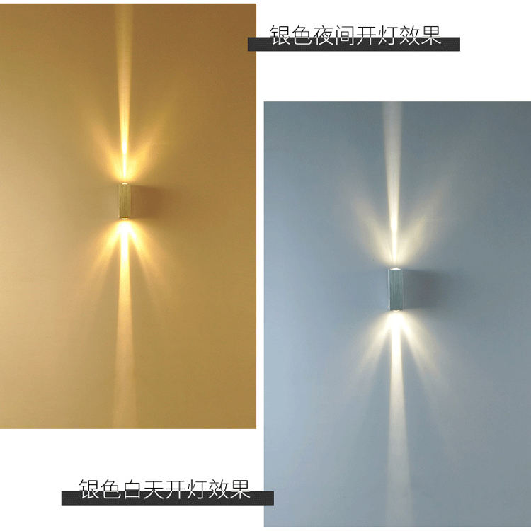 Neue LED-Wandleuchte im Freien, wasserdichte Korridor-Wandbeleuchtung, Aluminium-Außenbeleuchtung