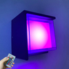 Dekorative LED-Lampe, quadratische Acryl-Wandbeleuchtung für den Innenbereich, wasserdichte Wandleuchte mit Aluminium-Nachtlicht für den Außenbereich