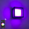 Intelligente IP65-Außenleuchte, wasserdicht, APP-gesteuerte Kunststoff-Garten-wasserdichte Lampe, moderne LED-Wandleuchte, Wandmontage