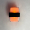 2023 Neue Tuya Smart IP65 WiFi APP-gesteuerte AC85-265V RGBCW Art Deco moderne wasserdichte LED-Außenwandleuchte aus Kunststoff für den Garten