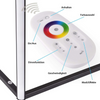 Integrierter Schaltkreis, Eck-RGB-Stehlampe, bunt, mit 100 % Sicherheit