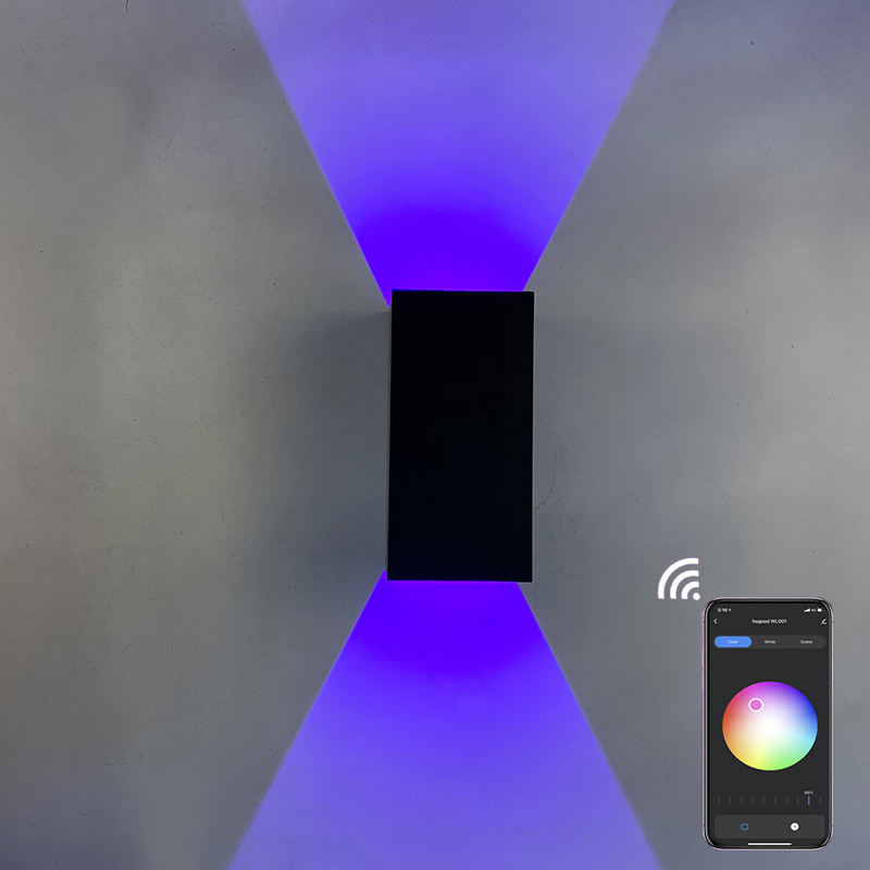 Neueste Tuya 9W Wand Lampe Licht App Steuerung Smart außen Beleuchtung Acryl Wand Montiert Licht Led Smart Wand Lampen leuchte