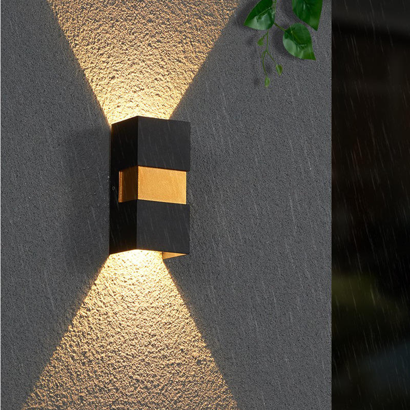 2023 wasserdichte Outdoor Wand Lampe LED Lange Wand Lampe IP65 Aluminium Licht Garten Villa Veranda Wandleuchte Licht 110V 220V Wandleuchte Leuchte
