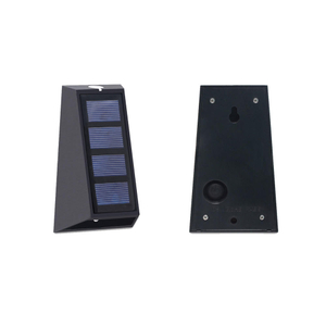LED Solar Powered Lade Licht Outdoor Up Down Wasserdichte Beleuchtung Wand Lampen Garten Dekoration Deck Zaun Landschaft IP65 ABS