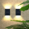 Solar-Wandleuchte, Außendekoration, Garten, Innenhof, Zuhause, wasserdicht, nach oben und unten leuchtende Wandleuchte, Außenwandfluter-Lampe