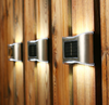Solar-Nachtlicht für den Außenbereich, Gartenwand, wasserdichtes Licht, 2 LEDs, Beleuchtung nach oben und unten, für den Außenbereich, dekorativ, für Garten, Terrasse, Balkon