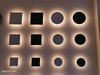 Moderne 150-mm-Eclipse-Wandleuchte mit LED-Leuchten und dekoratives Nachtlicht für den Innenbereich