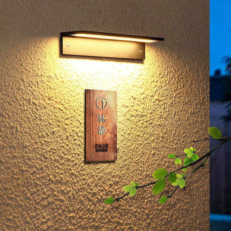 Outdoor Wandleuchte Wasserdichte LED Lange Moderne IP65 Licht Tuin Binnenplaats Balkon Blaker Armatuur 110V 220V outdoor wandleuchte