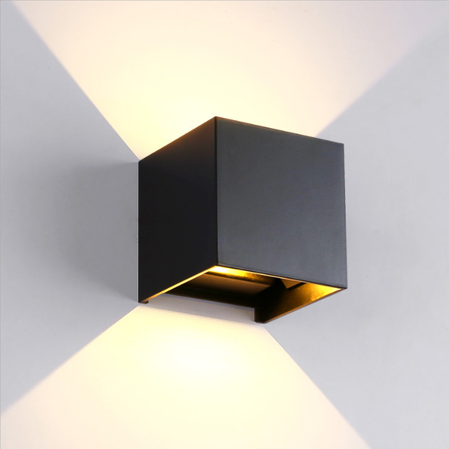 Würfel-Bewegungssensor, hochwertige LED-Wandleuchte, verstellbar, für den Außenbereich, IP65, wasserdicht, für Innen- und Wohnzimmer
