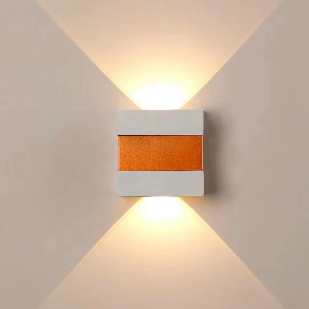 Wohnkultur 6W 12W LED Wandleuchte Indoor Outdoor Wasserdichte Aluminium Zwei-kopf Wand Lampe für Garten veranda Schlafzimmer Treppen Lichter