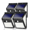 Intelligente Solar-LED für den Außenbereich, wasserdicht, nach oben und unten leuchtende Beleuchtung, Gartendekoration, Solarleuchten, Treppen, Zaun, Sonnenlicht-Lampe