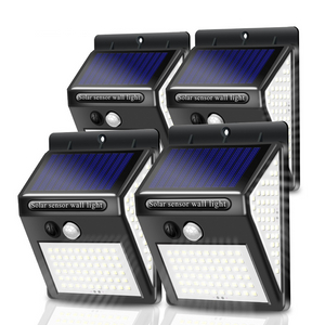 Intelligente Solar-LED für den Außenbereich, wasserdicht, nach oben und unten leuchtende Beleuchtung, Gartendekoration, Solarleuchten, Treppen, Zaun, Sonnenlicht-Lampe
