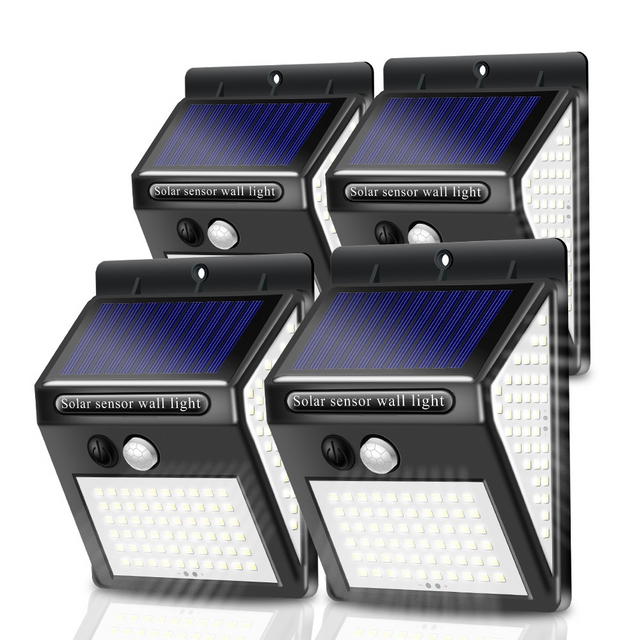 Intelligente Solar-LED für den Außenbereich, wasserdicht, nach oben und unten leuchtende Beleuchtung, Gartendekoration, Solarleuchten, Treppen, Zaun, Sonnenlicht-Lampe