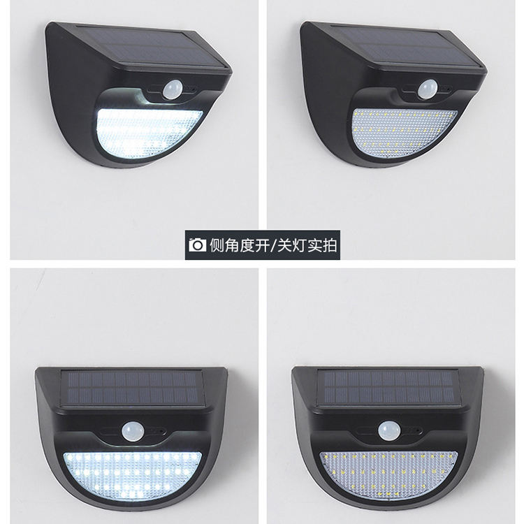 Lampe Solar-Außen-Solarlampen LED-Solarlampe Halbrunde Solar-Wandleuchte Außen-Solar-Wandleuchte