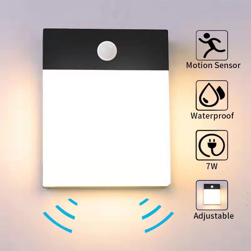 Neues, wasserdichtes IP65-Haus-Schlafzimmer, dekorative Aluminium-Acryl-LED-Wandleuchte, hergestellt direkt nach Hause