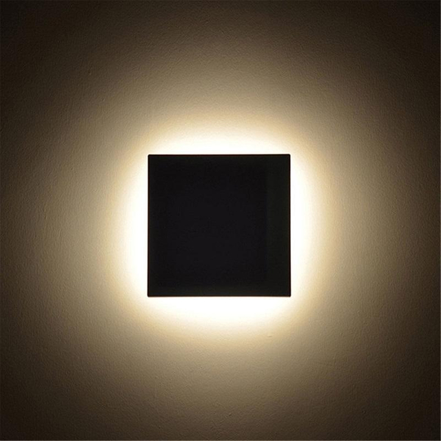 Moderne 150-mm-Eclipse-Wandleuchte mit LED-Leuchten und dekoratives Nachtlicht für den Innenbereich