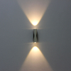 Einfacher Stil 2W 6W LED-Wandleuchte AC85-265V Aluminium Delikat Nachttischbeleuchtung für Innen-Hotel-Treppengangleuchte