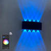 2022 Tuya APP Smart Home WiFi APP Gesteuert 85-265V RGBW IP65 Aluminium Wasserdichte Led Garten Lampe Smart led Outdoor Up Und Down Wand Licht