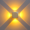 4W LED-Wandleuchte für den Außenbereich, wasserdicht, für Gebäude, Außentor, Balkon, Garten, Hof