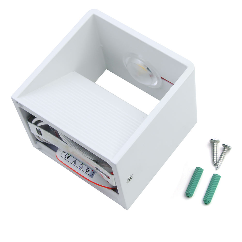 3 W 5 W quadratische Wandleuchte für den Innenbereich, LED-Beleuchtung, LED-Innenbeleuchtung, Keramikwürfel, Innenwandleuchte, quadratisch, kleines Nachtlicht, einzigartige Wandleuchte für den Innenbereich, Hoteldekoration, gute Qualität 