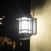 Solar-Außenwandleuchte Draadloze Wandlamp Wasserdichte Gartenleuchte Neues Balkon-Außenwandtor im japanischen Stil im chinesischen Stil
