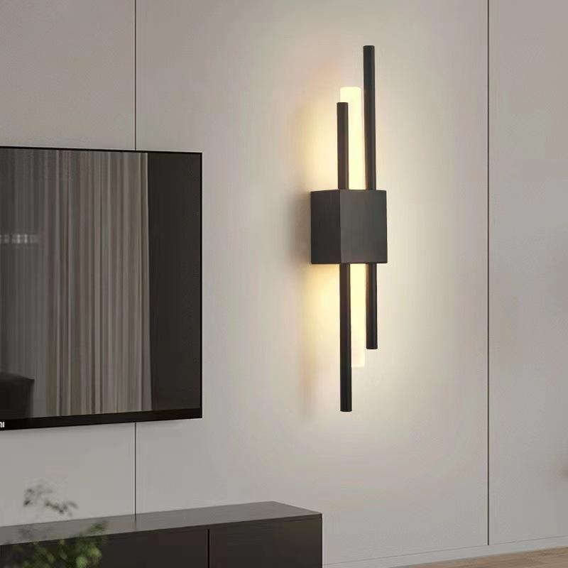 6W lange Streifen Wandleuchte Wohnzimmer Hintergrund Wand Studie Schlafzimmer Nachttischlampe einfache moderne nordische Licht Luxus kreative Gitter