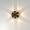 IP65 Cube verstellbare oberflächenmontierte LED-Außenbeleuchtung, wasserdichte LED-Wandleuchte für den Außenbereich in Schwarz und Gold