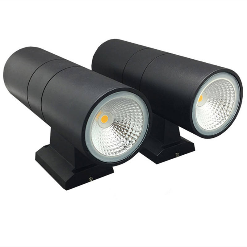 6W 12W COB Up Down Dual-Head Outdoor Zylinder Indoor Balkon Leuchte Led Wand Licht Wand Lampe wasserdicht IP65 Veranda Lampe
