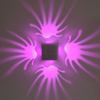 Ausgefallene 3-W-Aluminium-RGB-Wandleuchte für Kunstgalerie-Dekoration, vordere Balkonlampe, Veranda-Licht