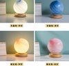 Planet Glaslampe Mond Planet Lampe Dekoration Schlafzimmer Nachttisch Nachtlicht Kreatives Geburtstagsgeschenk aufladbare Schreibtischlampe Tischleuchte