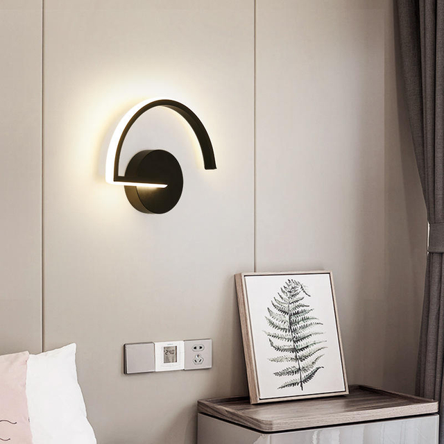 Moderne minimalistische Kupfer Wandleuchte American Aisle Korridor Schlafzimmer Nachttischlampe Nordic Creative LED Spiegelleuchte Möbel