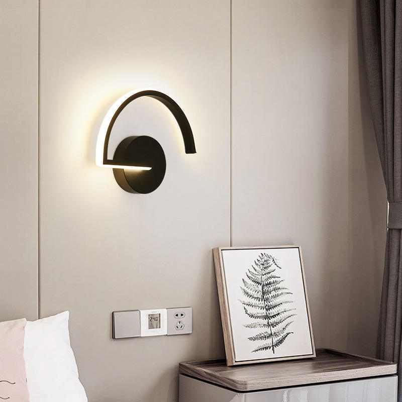 Moderne minimalistische Kupfer Wandleuchte American Aisle Korridor Schlafzimmer Nachttischlampe Nordic Creative LED Spiegelleuchte Möbel
