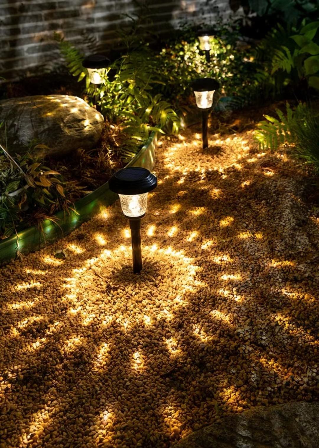 600MA/1000MA Batterie Solar-Rasenlampe Solar-Dekolampe Solar-Gartenleuchte Solar-Glasleuchte Garten-Landschaftsdekoration eingesetzte Wegelampe monokristallines Polysilizium