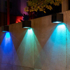 Neue Solarwandleuchte Outdoor Garten Wandleuchte Haushaltsquadrat Nachtlicht Energiesparlampe wasserdicht