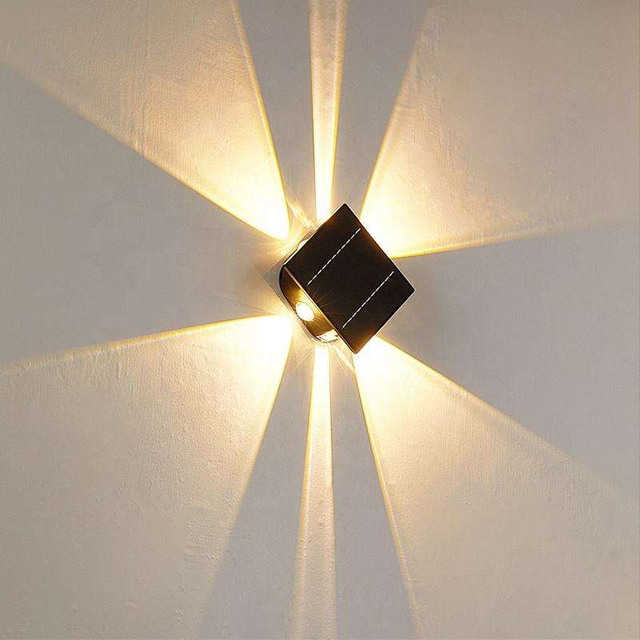 Lampe Solar Outdoor Solarlampen Solar Straßenlaterne IP65 Solar Power Wasserdichte Outdoor Garten Wandmontierte Solarleuchten