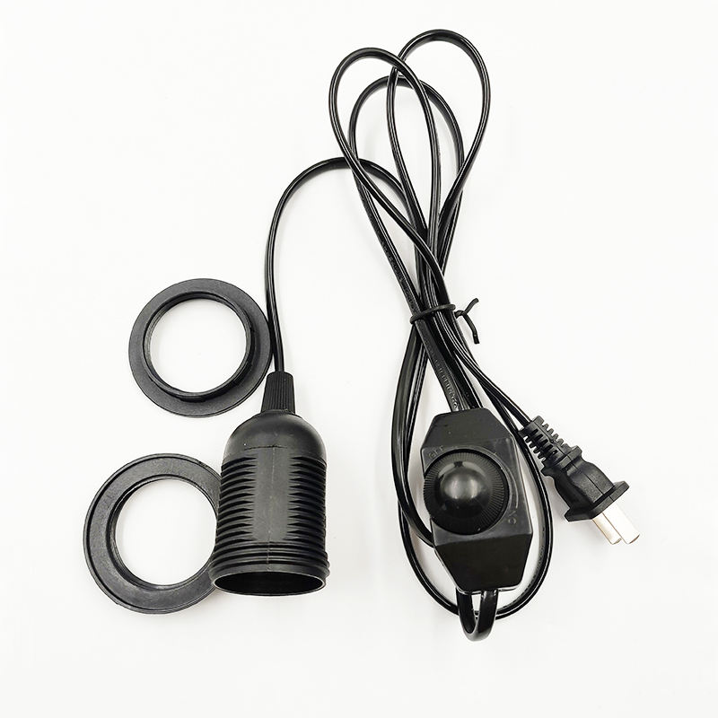 Leitungskabel 303/304/317/301 Dimmer-Netzkabel/Doppelknopfschalter EU-Steckerkabel für LED-Glühbirne/Schreibtischleuchte USA E26 AU
