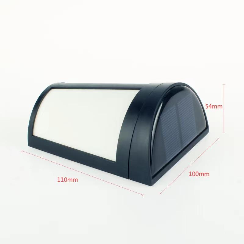 Schwarz Transparent Unten Solar Wand Lampe Im Freien Wasserdichte Haushalt Garten Terrasse Balkon Atmosphäre Dekor Licht