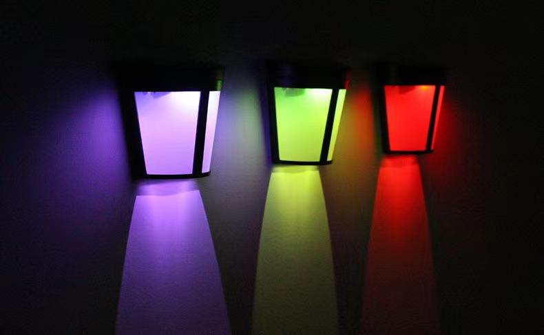 Schwarz Transparent Unten Solar Wand Lampe Im Freien Wasserdichte Haushalt Garten Terrasse Balkon Atmosphäre Dekor Licht