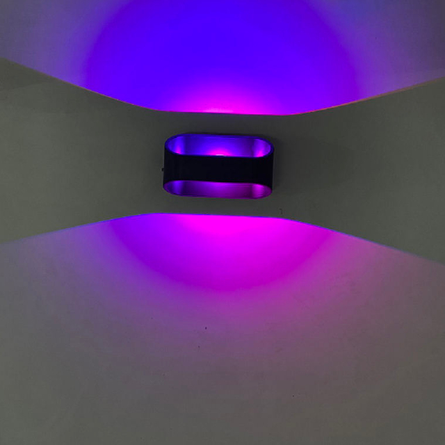 5W RGB-Wandleuchte nach oben und unten, Innenleuchte, DIY-Farbe mit Controller, Innenwandleuchte, RGB-Wandleuchte, Innen-Wohnzimmerleuchte