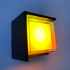 5W modernes LED-Kaltlicht RGB mit Controller, Auf- und Ab-Beleuchtung, Würfel-Wandleuchte, Lampenbefestigung, Innen- und Außenbeleuchtung