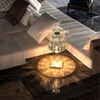 Spanische Rose Kristall Tischlampe Schlafzimmer USB Lade Schreibtischlampe Nachttisch Romantisches Nachtlicht Blütenblatt Atmosphäre Geschirr Innen Mehrfarbig