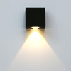 3W LED-Wandleuchte, einseitige Wandleuchte, Aluminium-Einzelkopf-Wandleuchte, AC85-265V, gebürstetes schwarzes Silbergehäuse
