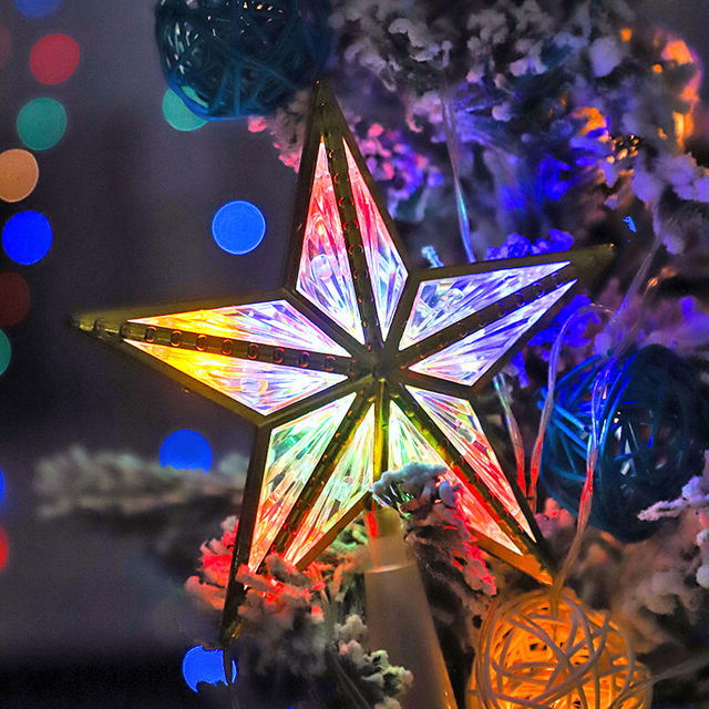 LED-Weihnachtsbaumspitze-Sternlicht-LED-Wandleuchte für den Außenbereich. LED-Wandleuchte für den Außenbereich