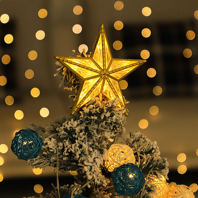 LED-Weihnachtsbaumspitze-Sternlicht-LED-Wandleuchte für den Außenbereich. LED-Wandleuchte für den Außenbereich