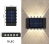4LED 6LED 8LED 10LED 12LED 16LED auf und ab solar wandleuchte außendekoration gartenhof hause wandleuchte wasserdicht