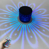 3W RGB-Wandleuchte, Blumen-Wandleuchte, ferngesteuertes Nachtlicht, Wandmontage, Spiralloch-LED, schöne dekorative Wandleuchte